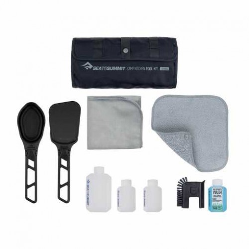 Sea to Summit Camp Kitchen Cooking and cleaning Tool Kit with Roll Organiser!